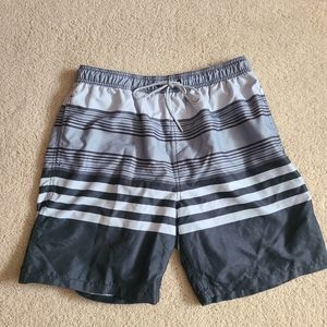 Kirkland size Large swim trunks black and grey